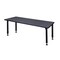 Kee Rectangle Tables > Height Adjustable > Rectangular Classroom Tables, 60 W, 24 L, 23-34 H, Gray MT6024GYAPBK - alternate 4